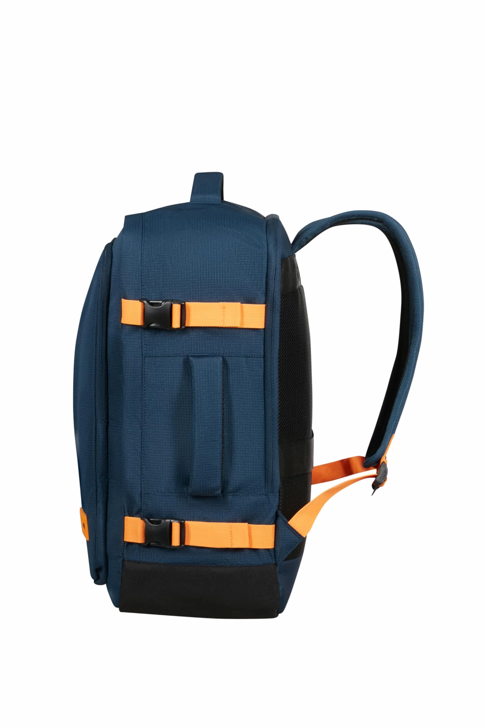 American Tourister Take2Cabin - EasyJet Torba kabinowa 36 x 20 x 45 cm, 38 l, 0,70 kg, bagaż podręczny, plecak samolotowy M pod siedzenie, niebieski/pomarańczowy (Dark Navy/Radiant Orange)