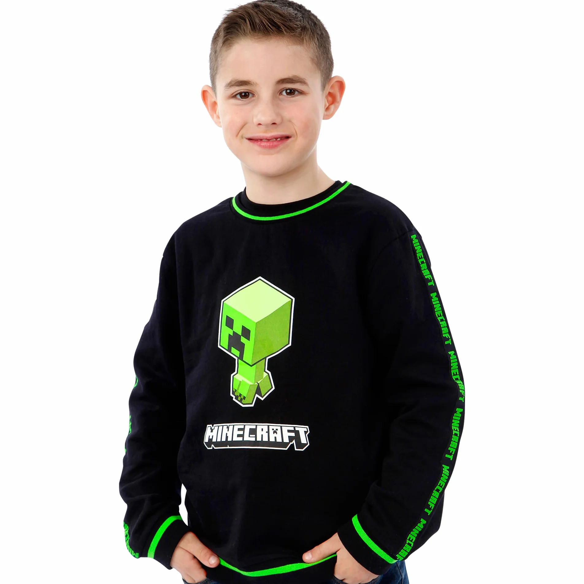 Minecraft Chłopcy Bluzy Creeper