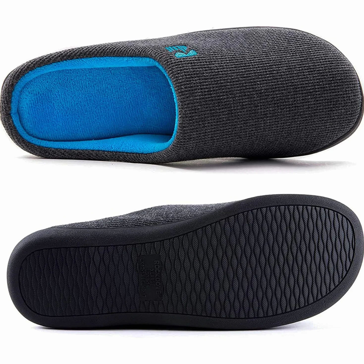 RockDove Oryginalne dwukolorowe kapcie z pianki pamięci damskie
