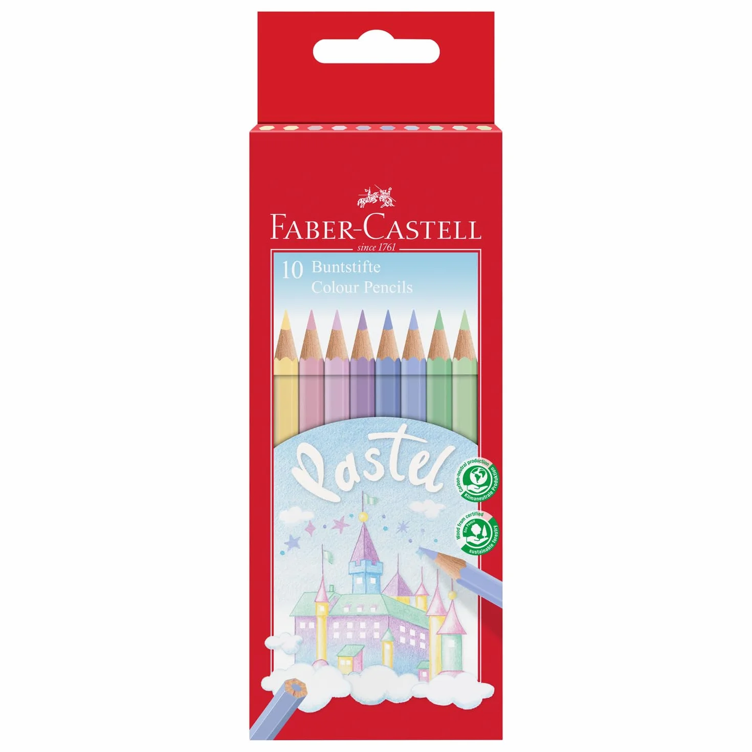 FABER-CASTELL 205068 - Zestaw oBówków metalicznych i pastelowych, 20 sztuk, nieBamliwe, dla dzieci i dorosBych