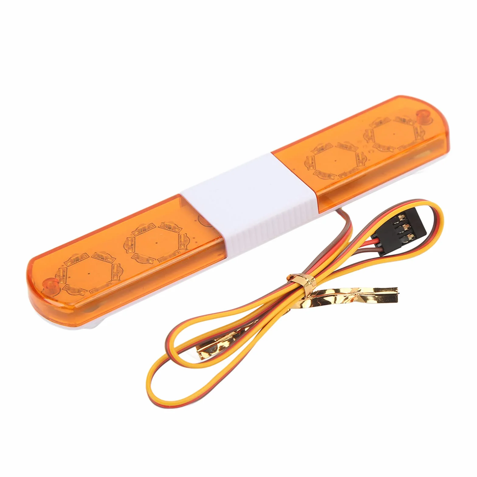 VGEBY RC LED Police Light 4 tryby dla samochodów RC 1/8 1/10 Światło alarmowe LED Niebieski Czerwony Żółty Czerwony Niebieski (ŻÓŁTY)