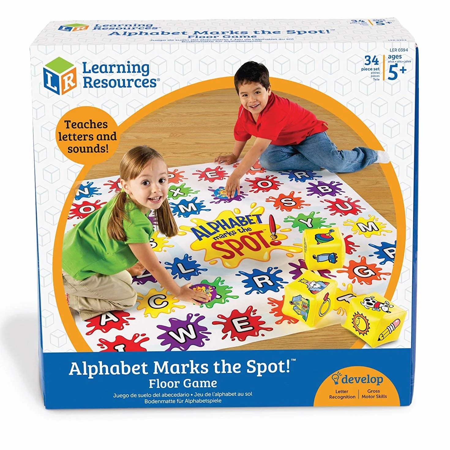 Learning Resources Alphabet Marks the Spot Pod?oga Gra 34-Kawałek Aktywność Zestaw
