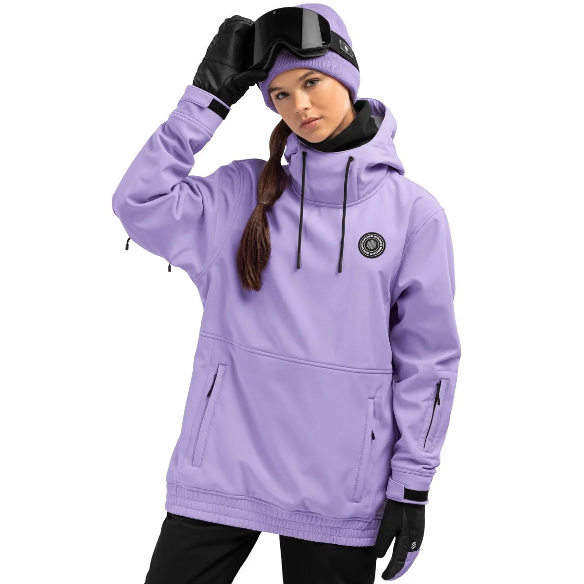 SIROKO - Kurtka Snowboardowa dla Kobiet Siroko W1-W Snowy - XXS - Lawenda