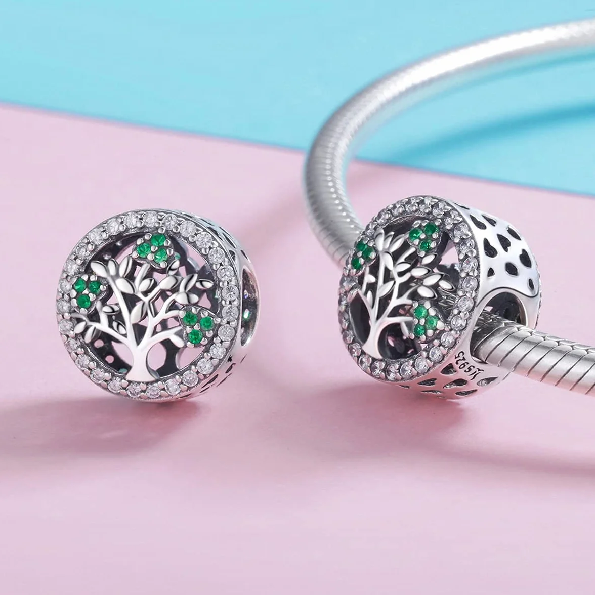 SCC916 Flipped S925 Sterling Silver Charm