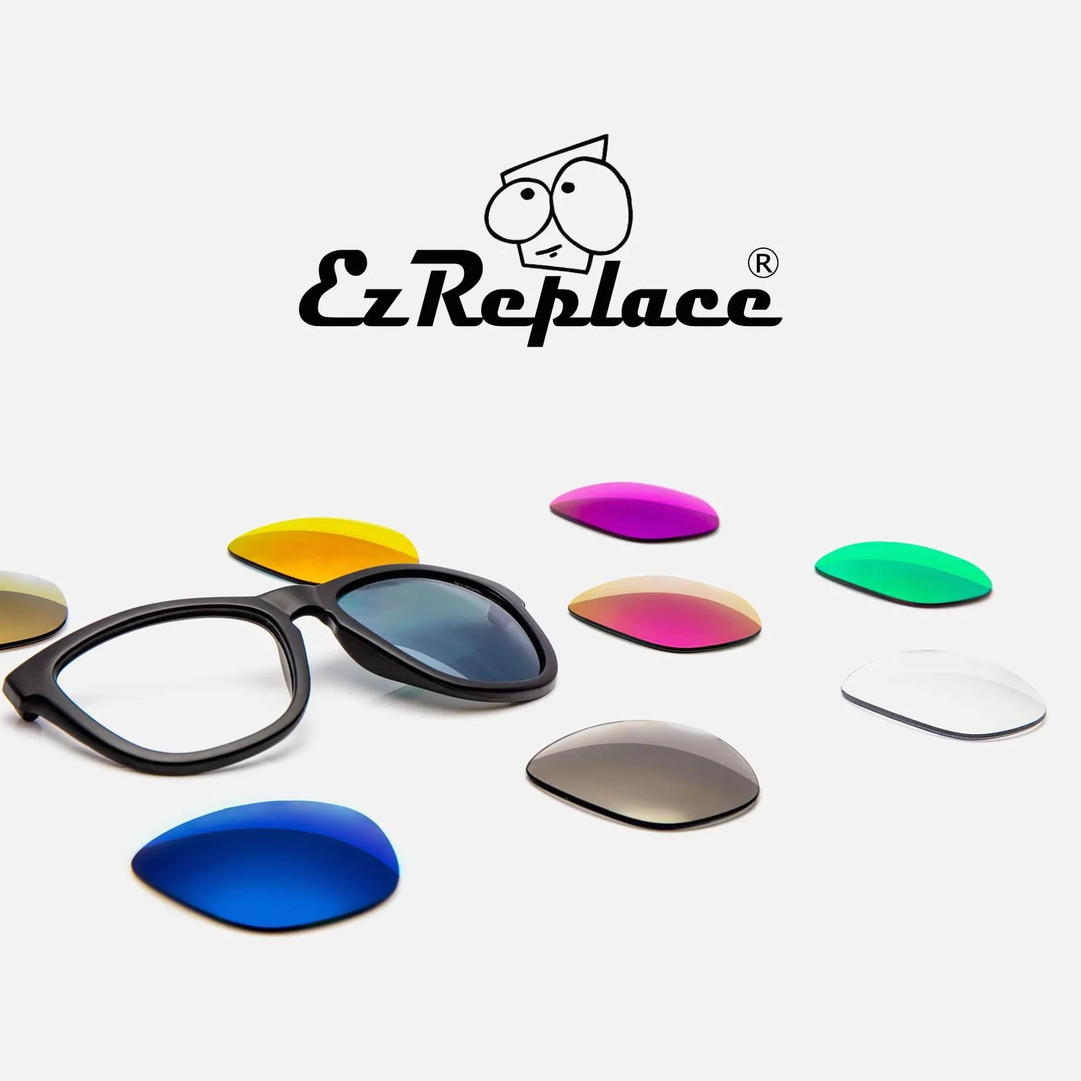 EZReplace Soczewki zastępcze do okularów przeciwsłonecznych Oakley Gascan OO9014 (soczewki polaryzacyjne), Węglowa czerń, Rozmiar uniwersalny