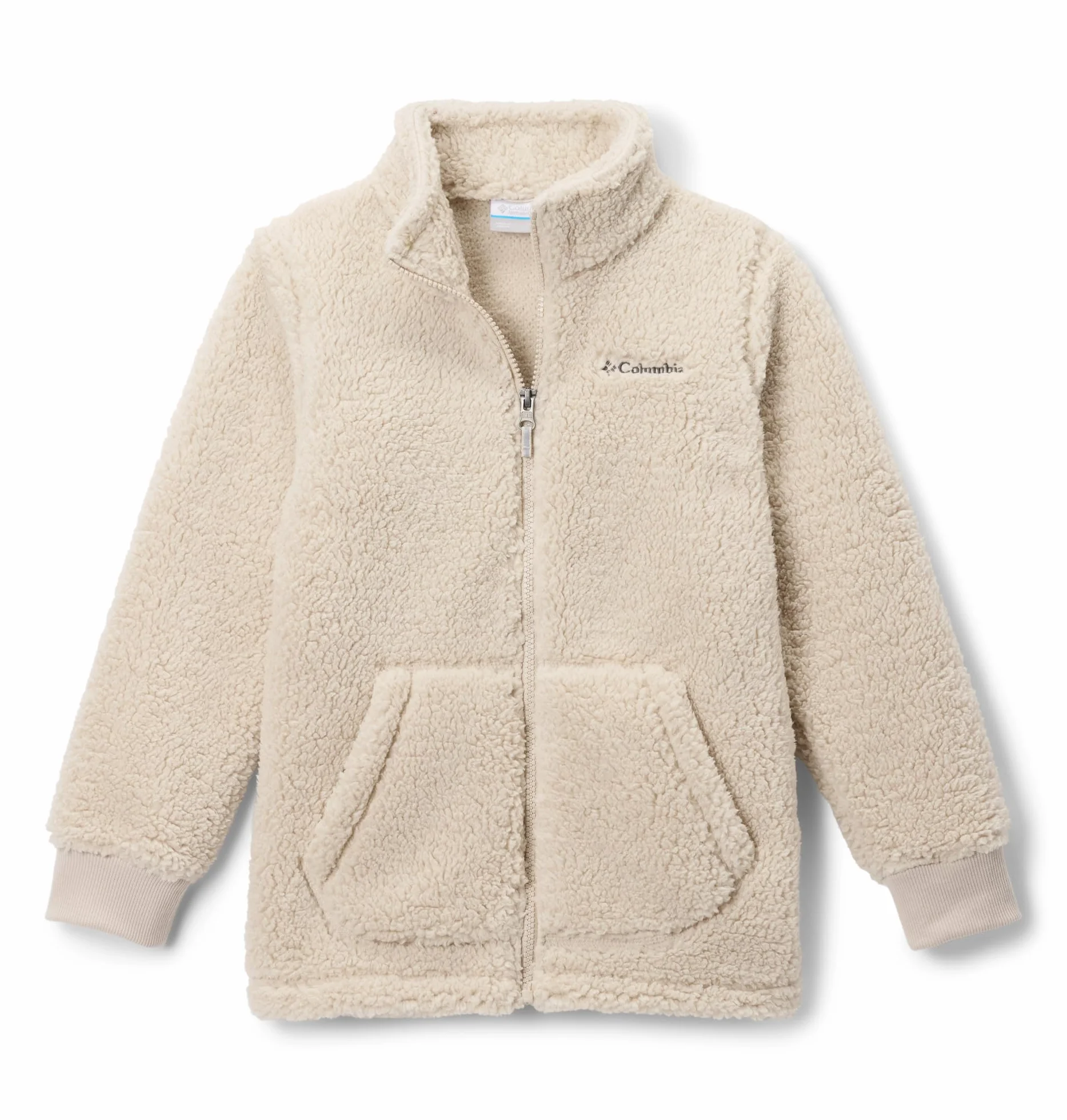 Columbia Youth Boys Rugged Ridge 2 Sherpa zamek błyskawiczny na całej długości, polar Sherpa, ciemny kamień, S