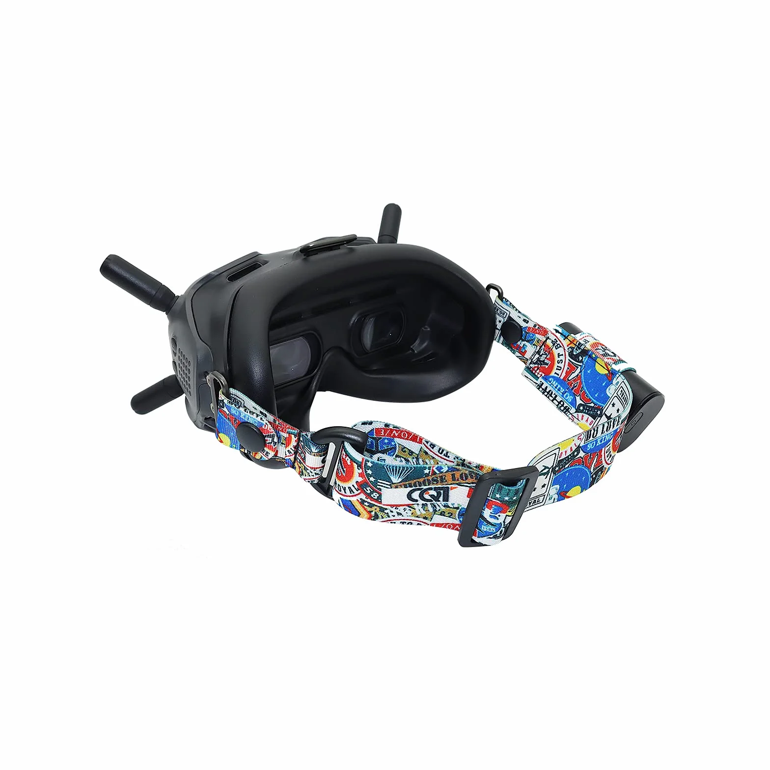 Zestaw regulowanych opasek na głowę do DJI FPV V2 i innych marek, zestaw słuchawkowy VR akcesoria drona (angle)
