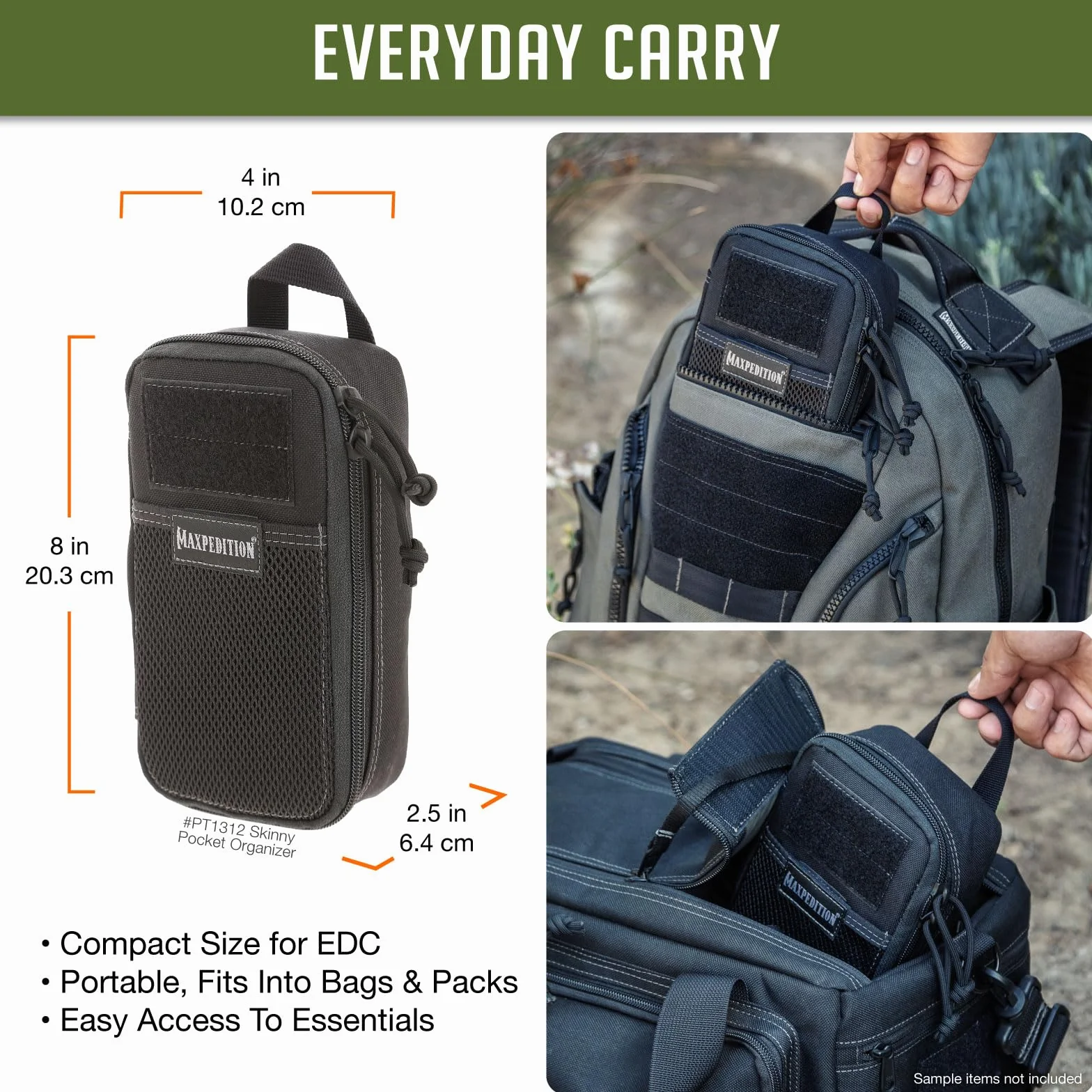 MAXPEDITION Skinny Organizer kieszonkowy