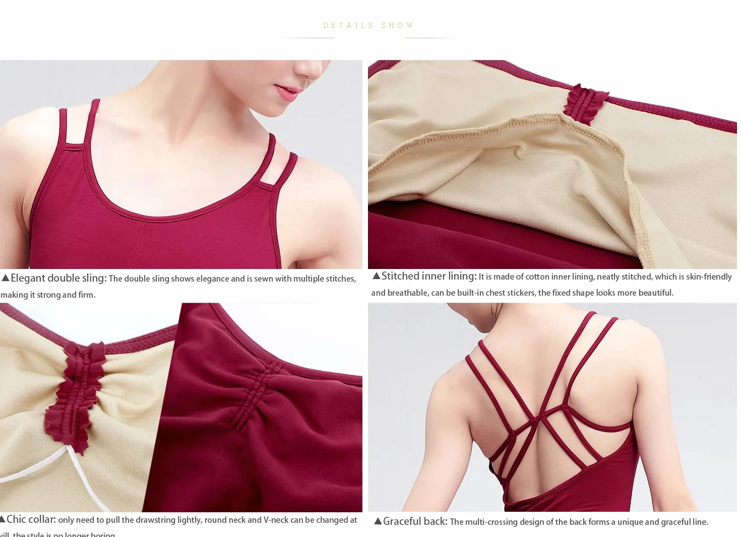 Damski trykot baletowy elegancki trykot gimnastyczny bez rękawów elastyczny top kombinezon baletowy z ramiączkami spaghetti