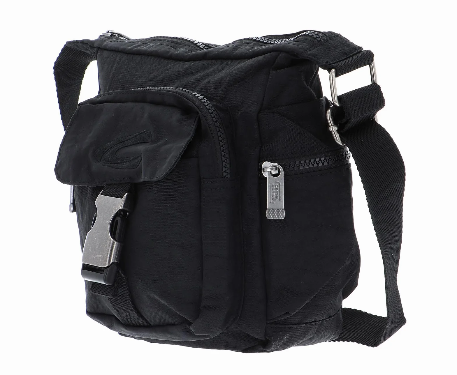 camel active Journey męska torba na ramię, czarny, 24,5x13x24, 000375