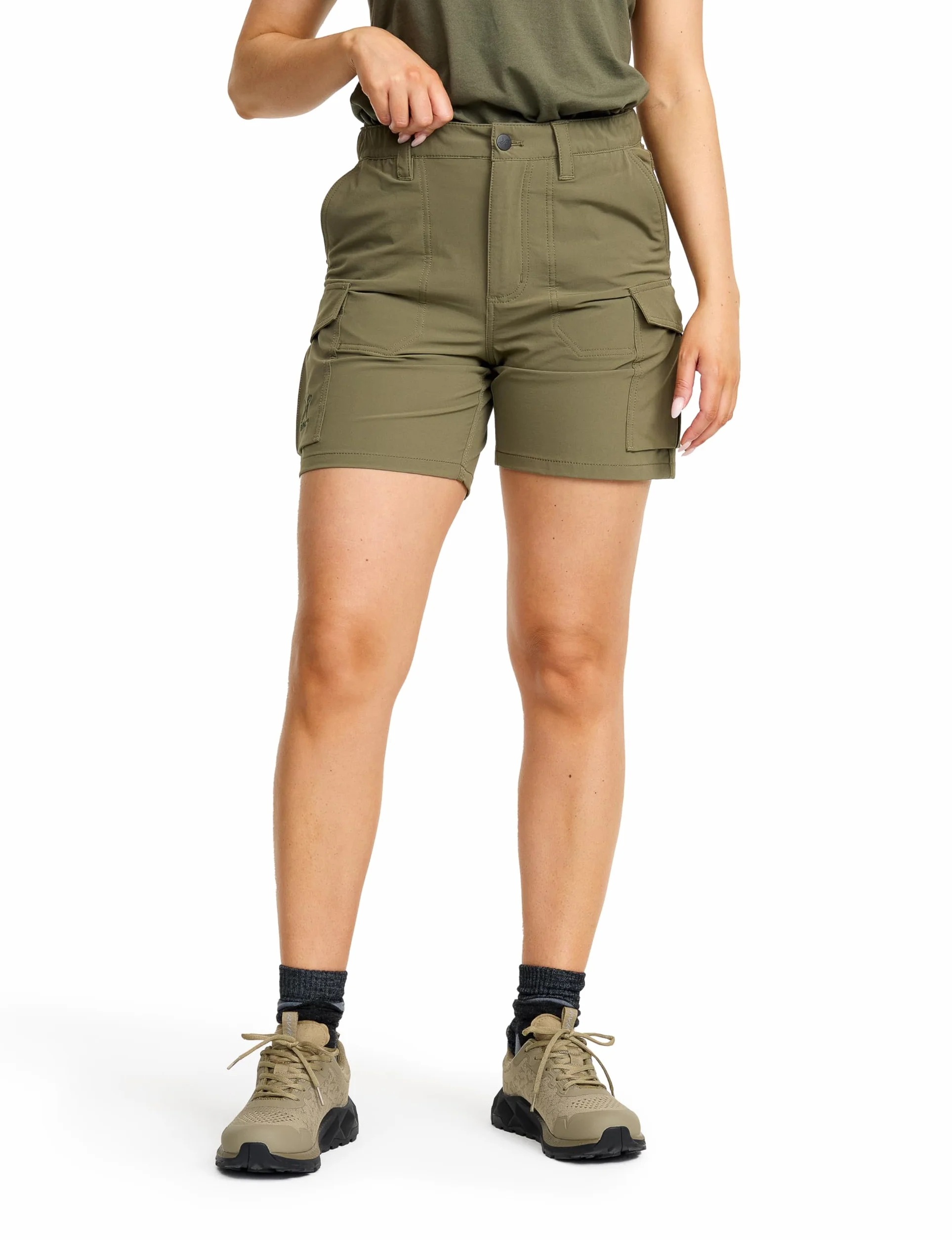 RevolutionRace Adventure Cargo Stretch Shorts Damskie, Lekkie i praktyczne spodenki turystyczne
