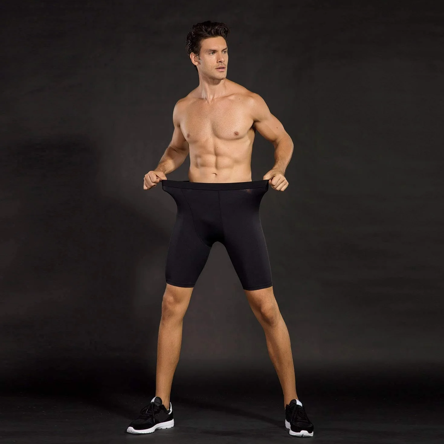 Niksa Krótkie legginsy do biegania męskie spodenki kompresyjne do sportu, fitnessu, siłowni