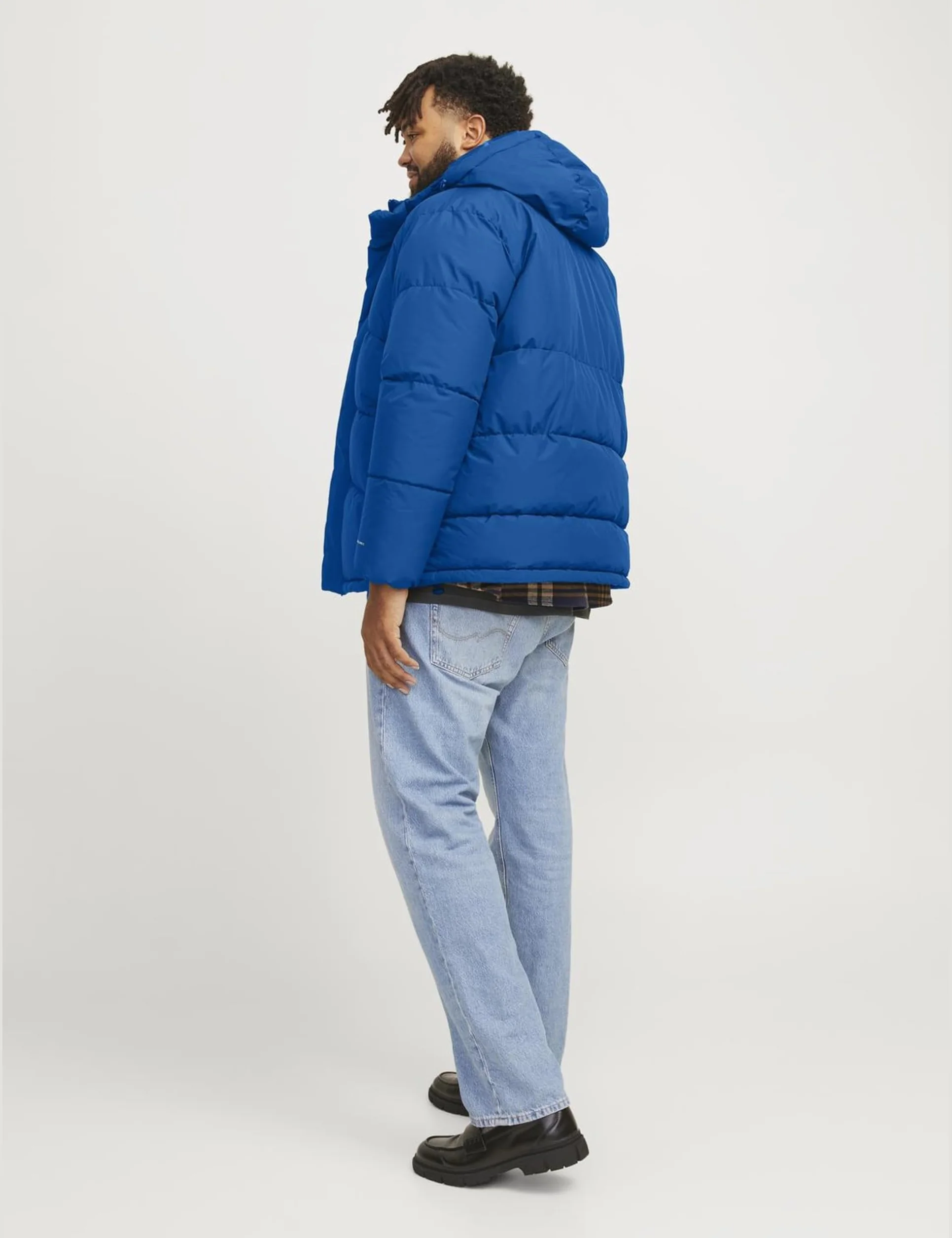 JACK&JONES PLUS Jjworld Męska kurtka pikowana amortyzująca, Niebieski morski, 3XL