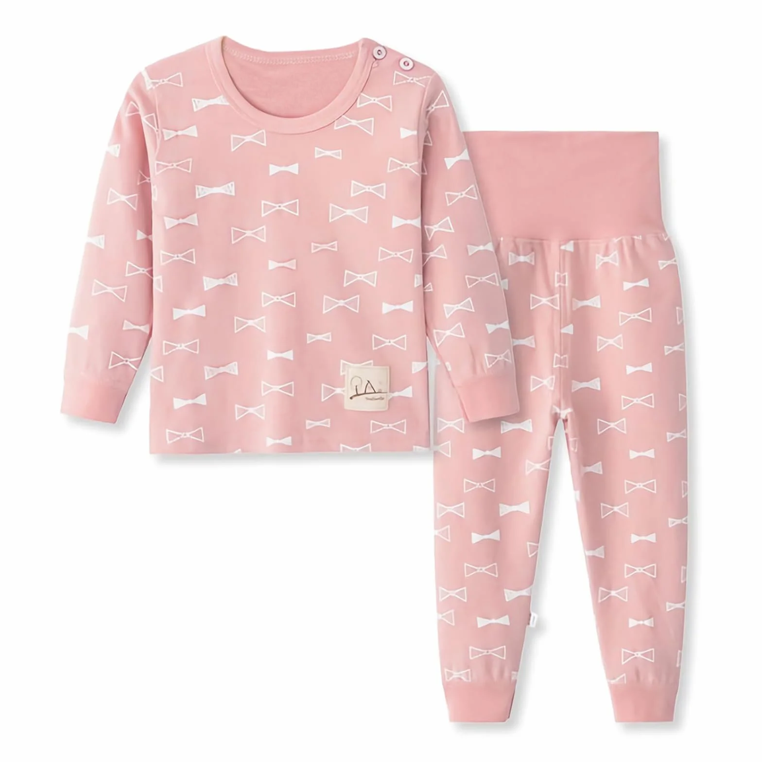 100% bawełna Baby Boys Girls Piżamy Zestaw z długim rękawem Bielizna nocna