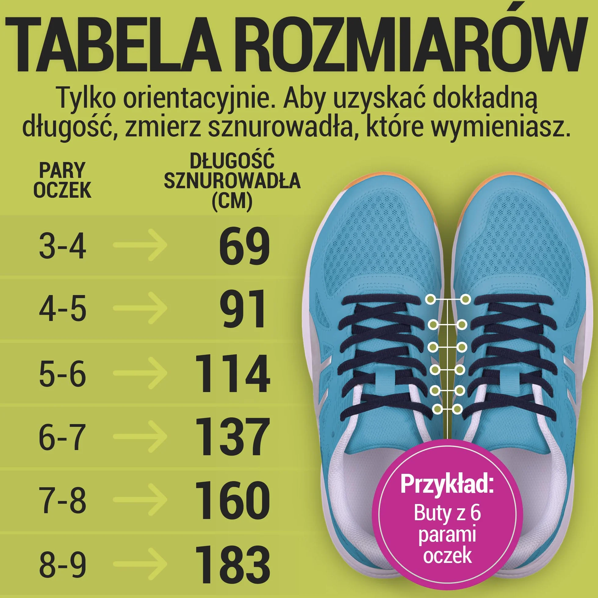 Miscly Sznurówki Owalne Sportowe - Dostępne w Wielu Długościach i Kolorach