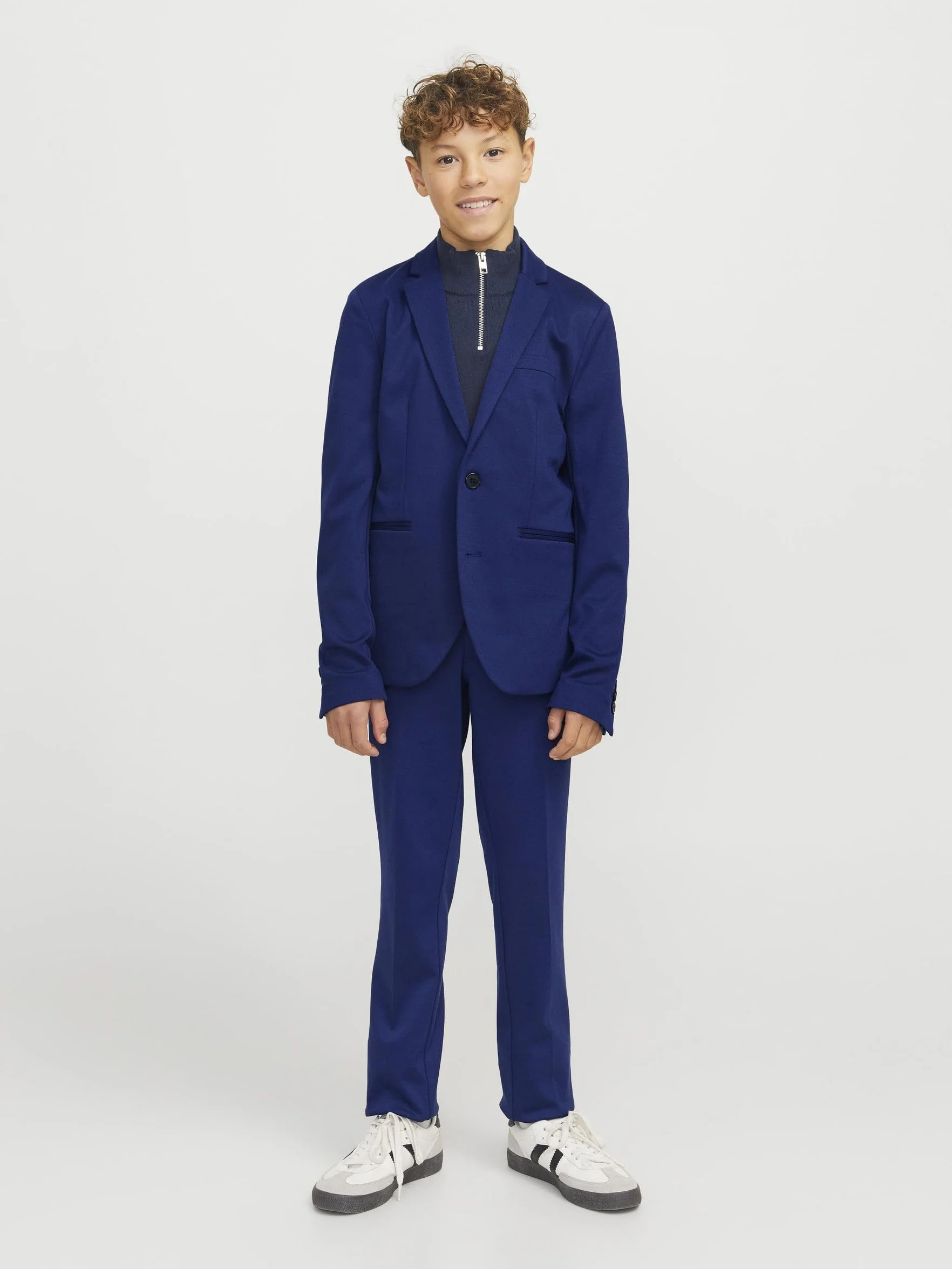 JACK&JONES JUNIOR Jjejaxon Jersey Suit Noos Jnr kombinezon chłopięcy, Medieval Blue, 140