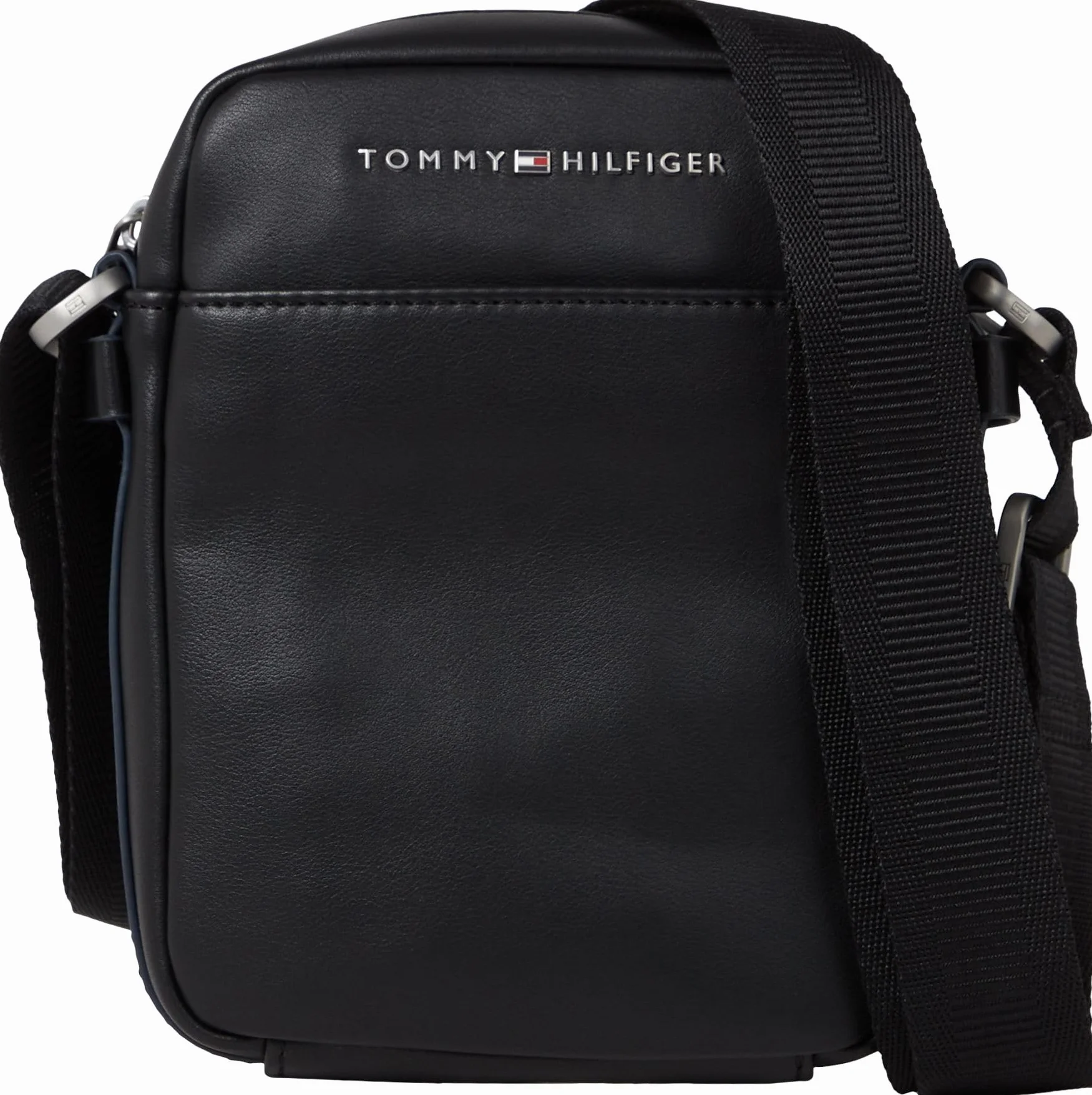 Tommy Hilfiger Mężczyźni Th City Mini Reporter Torba, Czarny, 21 x 16 x 6 cm
