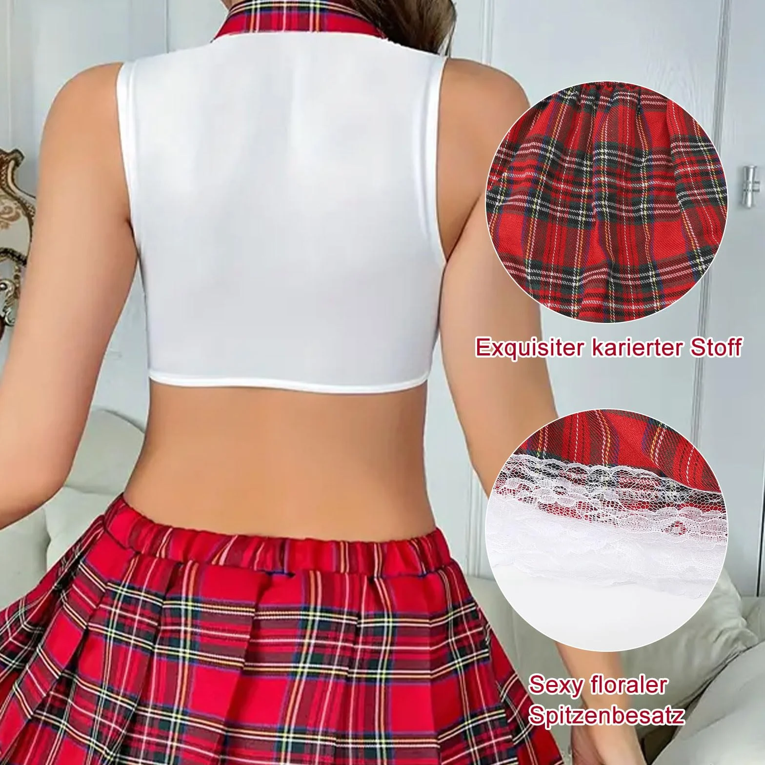 Erotyczny kostium Cosplay dla kobiet Sissy Set