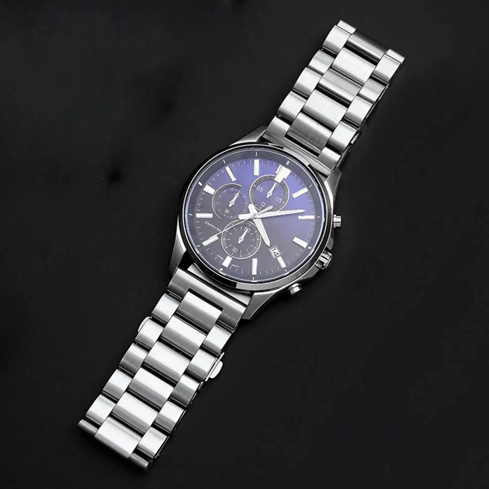 Taśma Metalowa ze Stali Nierdzewnej 16mm 18mm 20mm 22mm 24mm Szybkie Uwalnianie Metalowy Pasek Zegarka Wymiana Paska do Zegarka Inteligentnego Mężczyźni i Kobiety