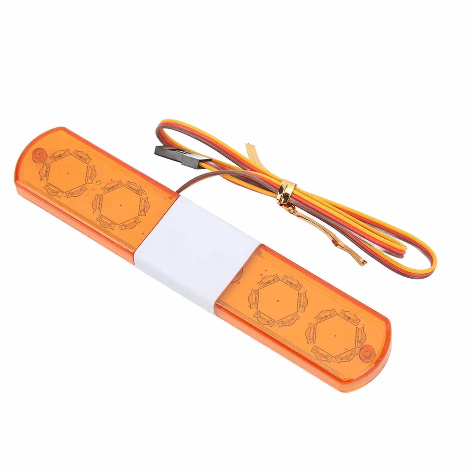 VGEBY RC LED Police Light 4 tryby dla samochodów RC 1/8 1/10 Światło alarmowe LED Niebieski Czerwony Żółty Czerwony Niebieski (ŻÓŁTY)