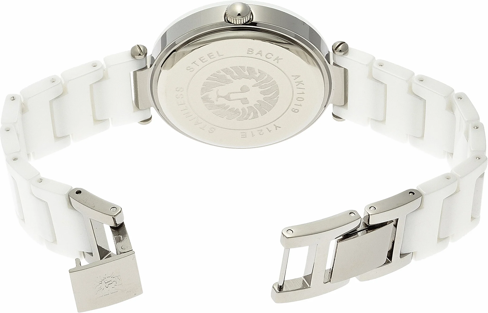 Anne Klein Women's Genuine Diamond Dial Ceramic Bracelet Watch