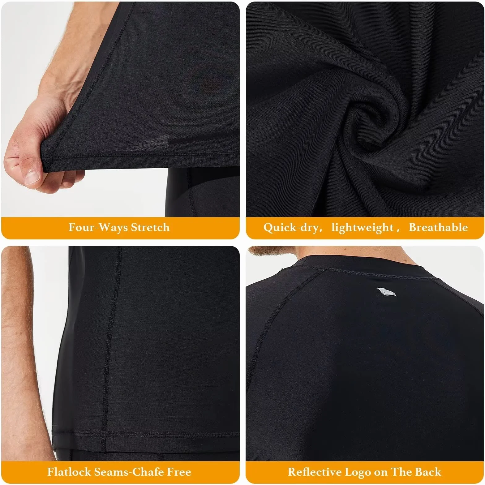 Rashguard męska koszulka z długim rękawem, ochrona przed słońcem, Rash Vest Men, Rash Guard, do surfowania, pływania, wędkowania, wędrówek