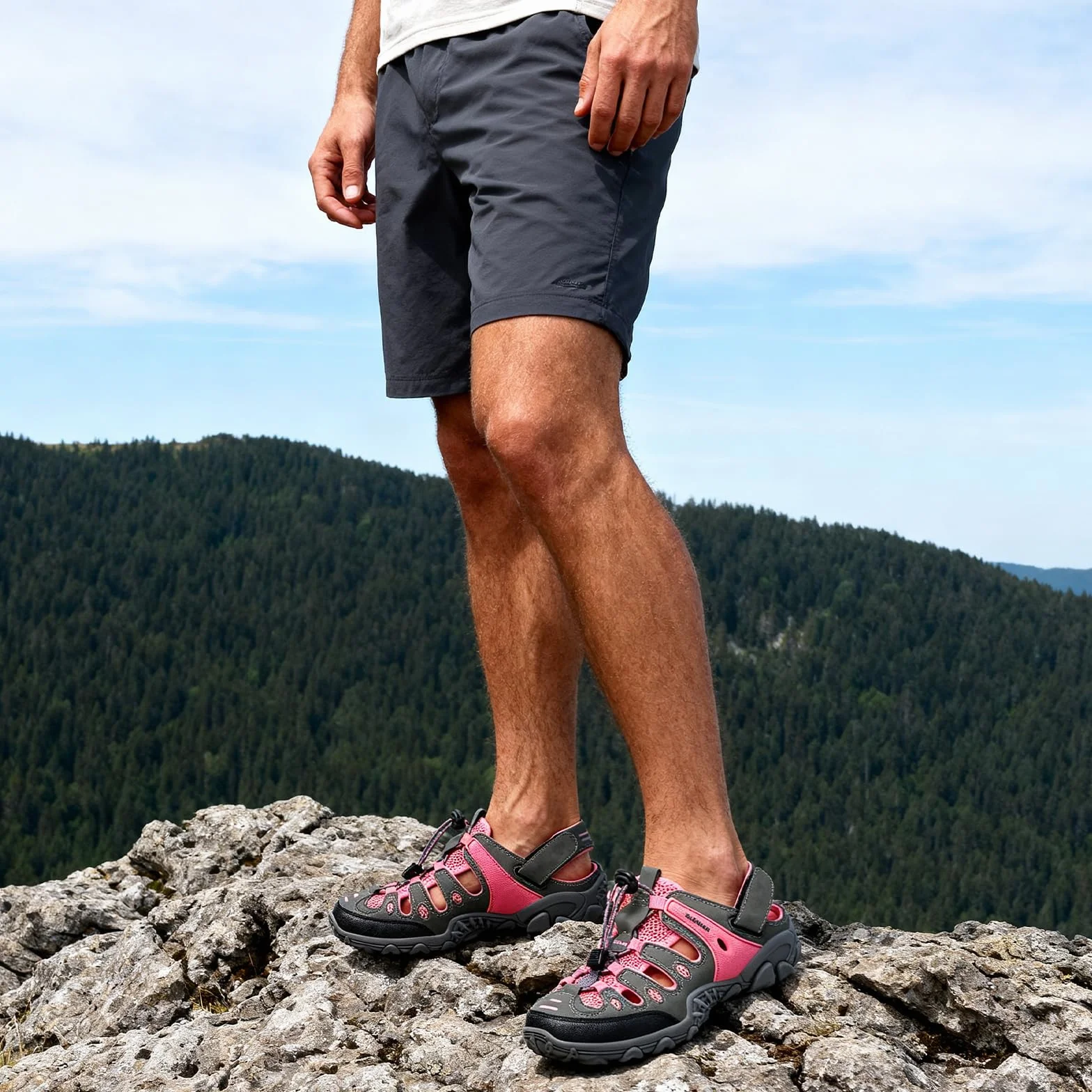 SAGUARO Męskie damskie sandały, wygodne, oddychające, do uprawiania sportu, trekkingu i wędrówek