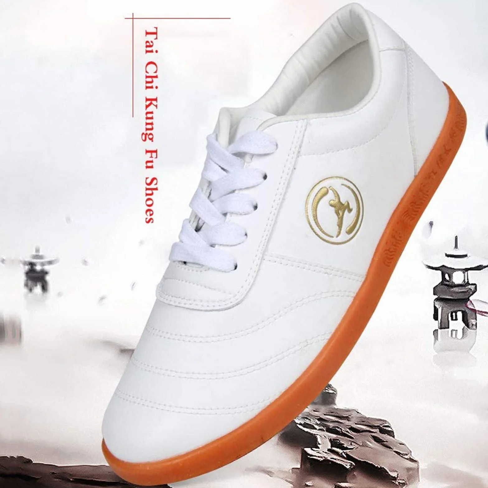 EMDPBD Buty do sztuk walki Tai Chi Mężczyźni Kobiety Płaskie antypoślizgowe Buty do sztuk walki Buty do Kung Fu Obuwie do chodzenia Trener Fitness Trampki Unisex Buty sportowe, styl1-8.5UK