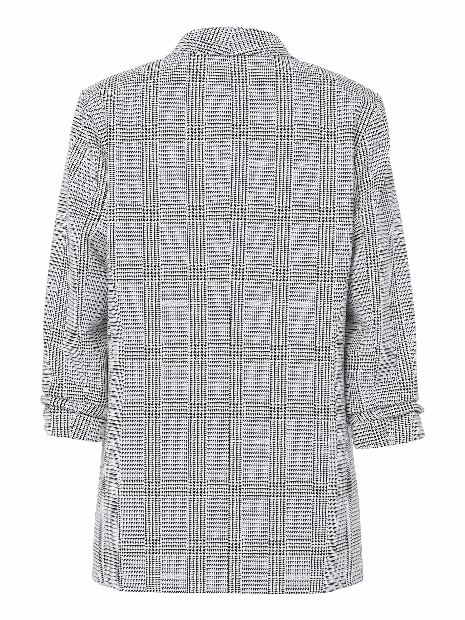 PIECES Blazer damski PCBOSELLA, Czarny/Aop: check, M
