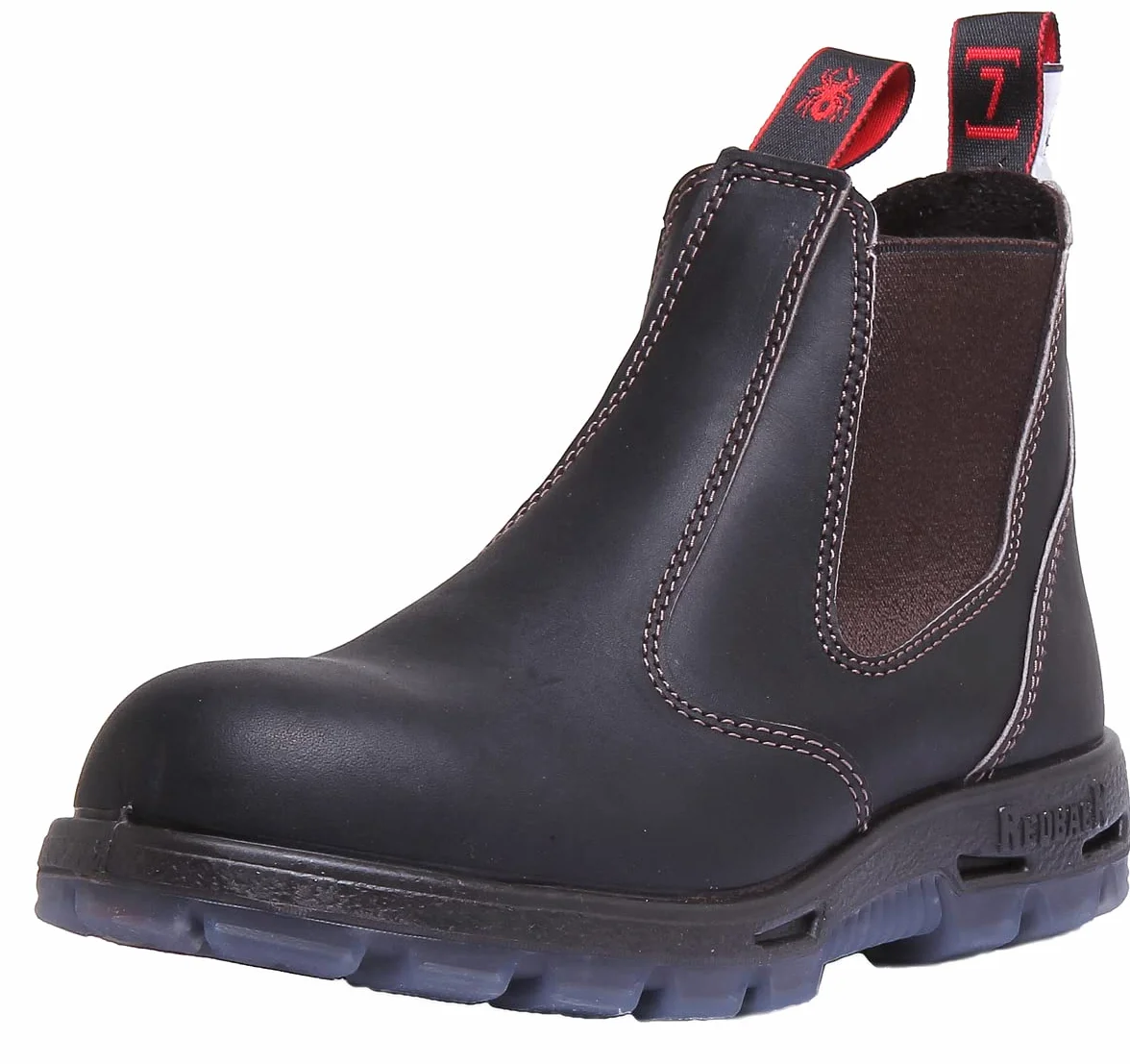Redback USBBK buty Chelsea czarne ze stalowym noskiem