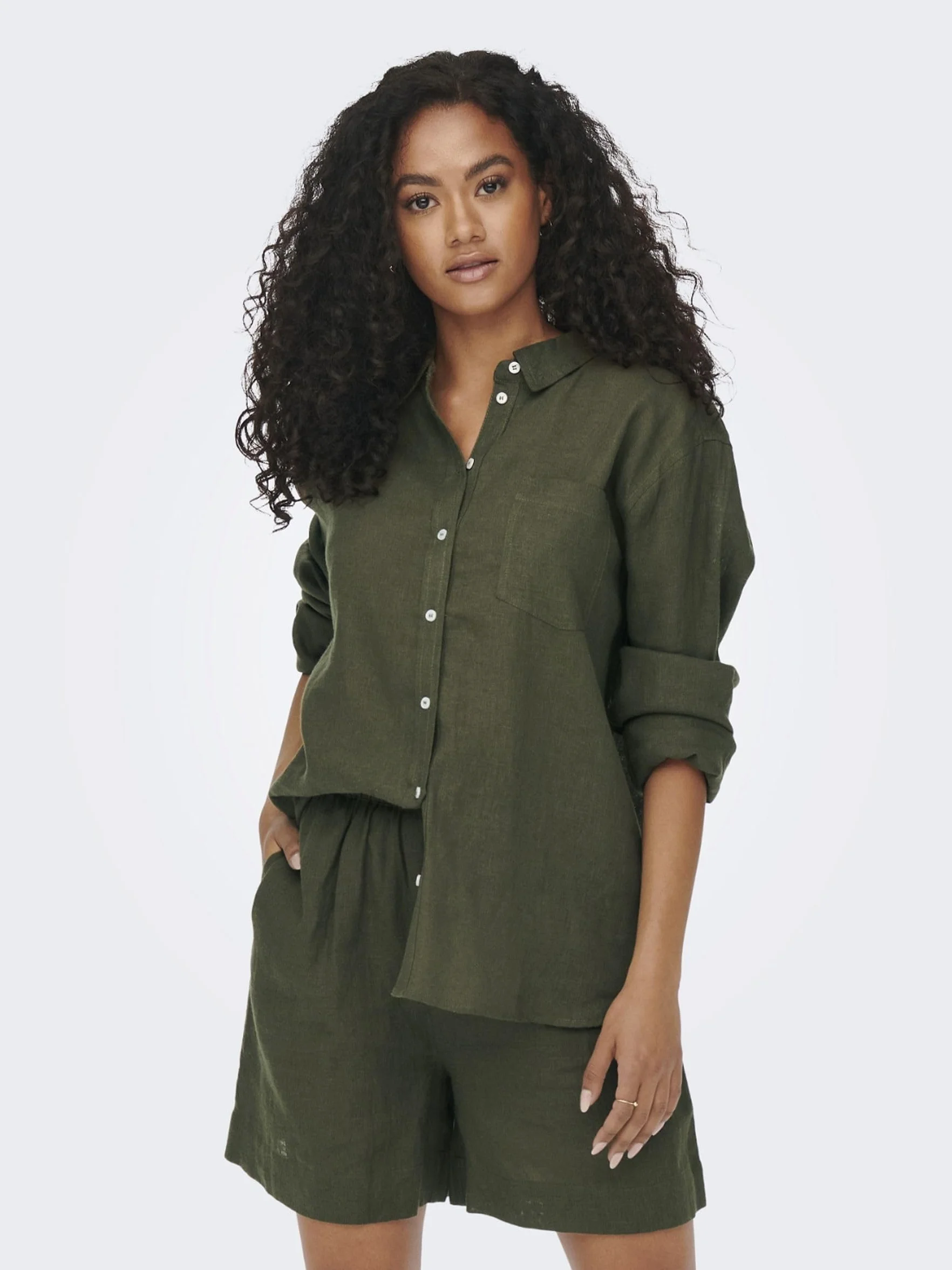 Onltokyo L/S Linen Blend Shirt Pnt Noos, beż, XL