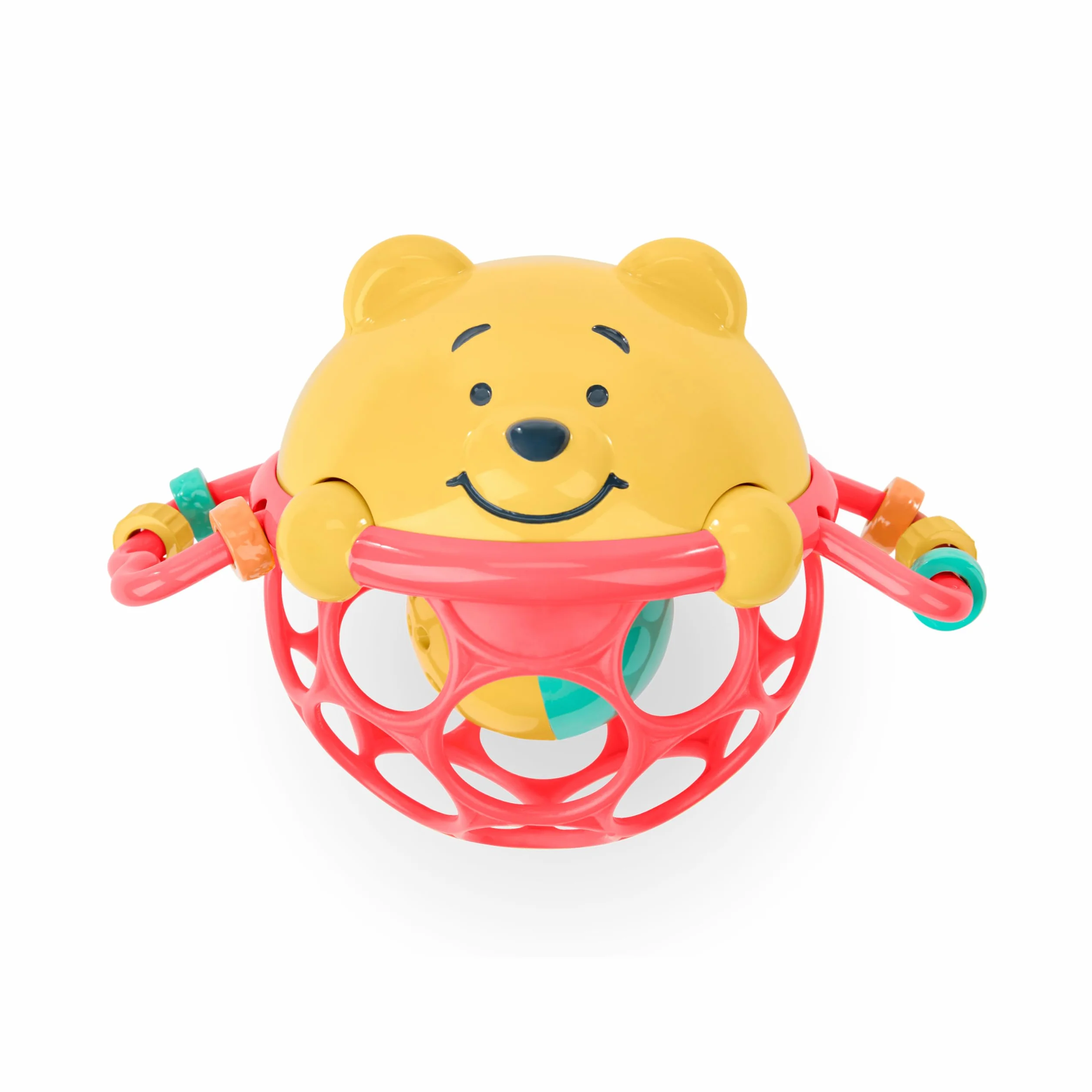 Disney Kubuś Puuh Jingle & Shake grzechotka firmy Bright Starts z łatwą do chwytania technologią Oball, unisex, dla noworodków i starszych dzieci
