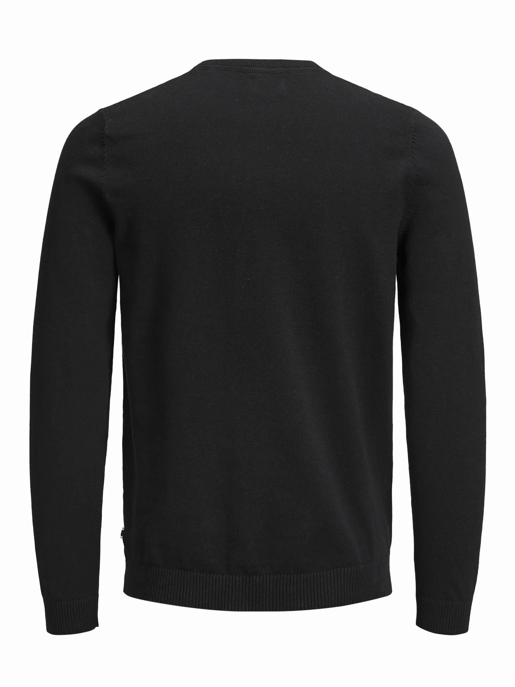 Jack & Jones Mężczyźni Jjebasic Knit Crew Neck Noos Sweter, Czarny, L