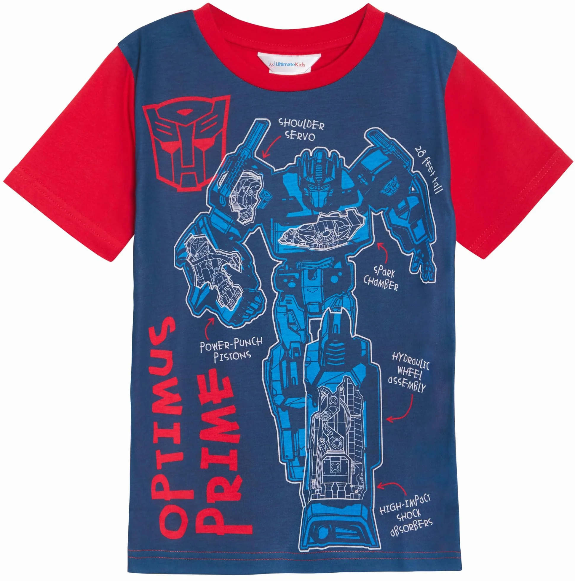 Transformers Chłopięce 3-pak T-shirtów Bumblebee Optimus Prime Megatron Dress Up Tees Topy