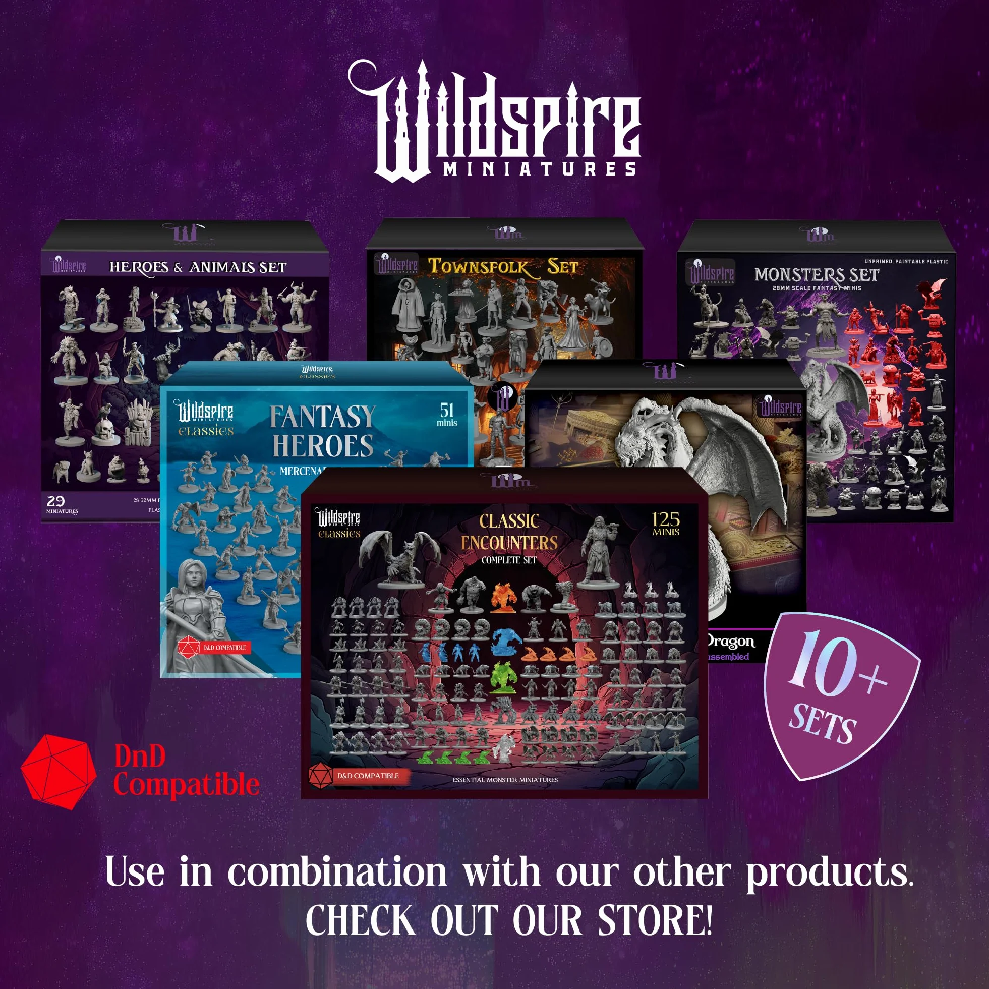 Wildspire Monsters Pack do DND Miniatures Booster 16 Minis