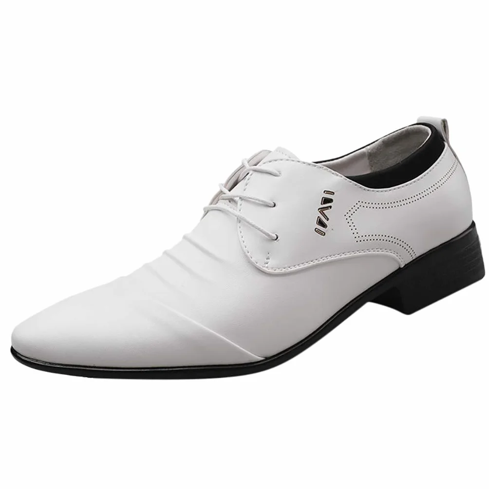 Męskie buty garniturowe, koronkowe, męskie, wygodne, na wesele, do noszenia na co dzień, buty biznesowe, buty skórzane, na wędrówki, buty biznesowe 2026