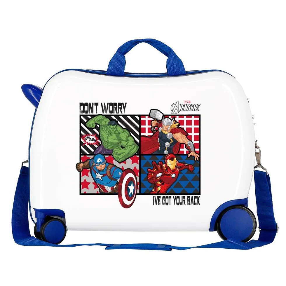 Marvel Avengers All Avengers walizka kabinowa wielokolorowa, Kołowrotek, 50 cm, walizka dziecięca