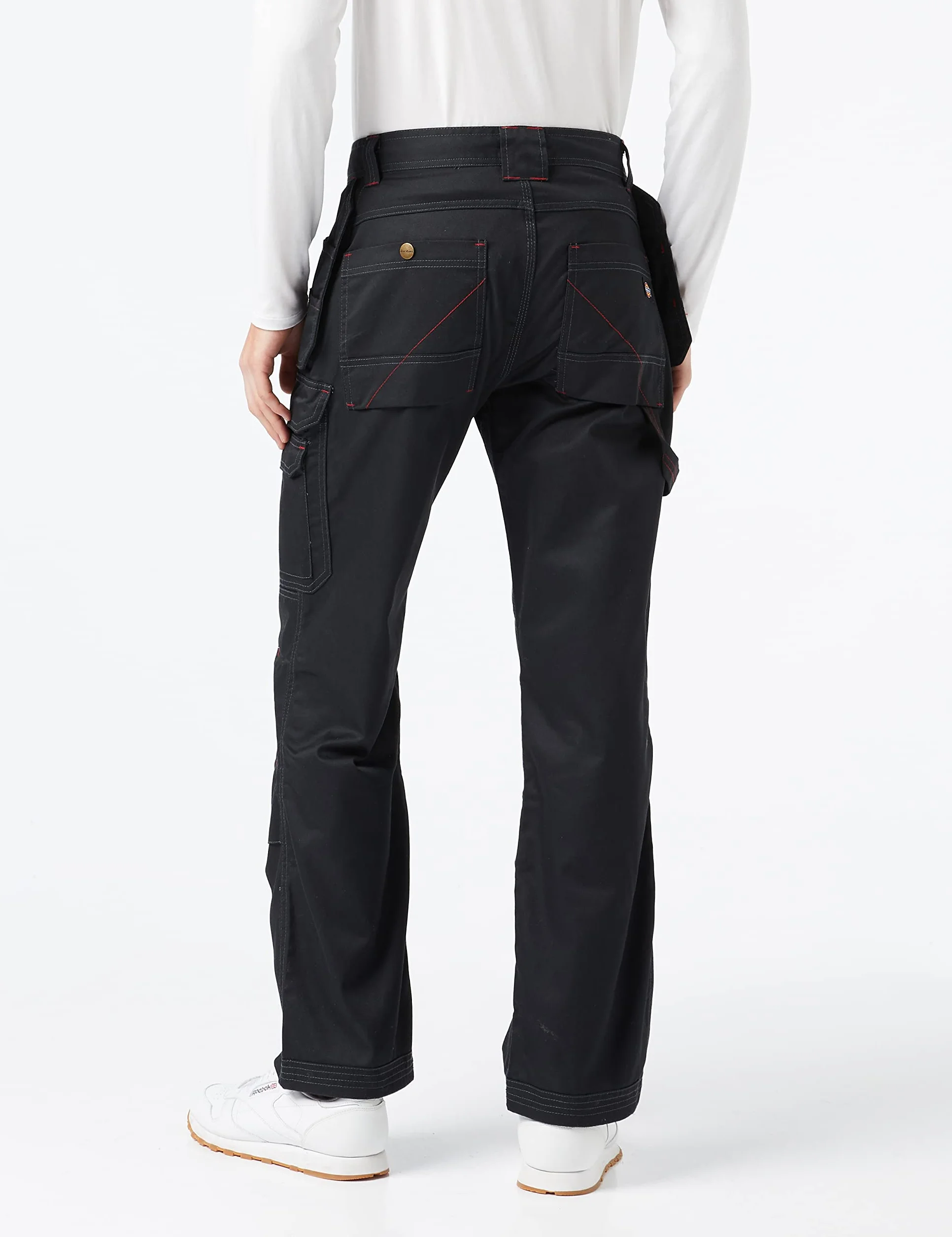 VF Dickies UK Męskie Redhawk PRO TRS czarne spodnie robocze, 34 W/32 L