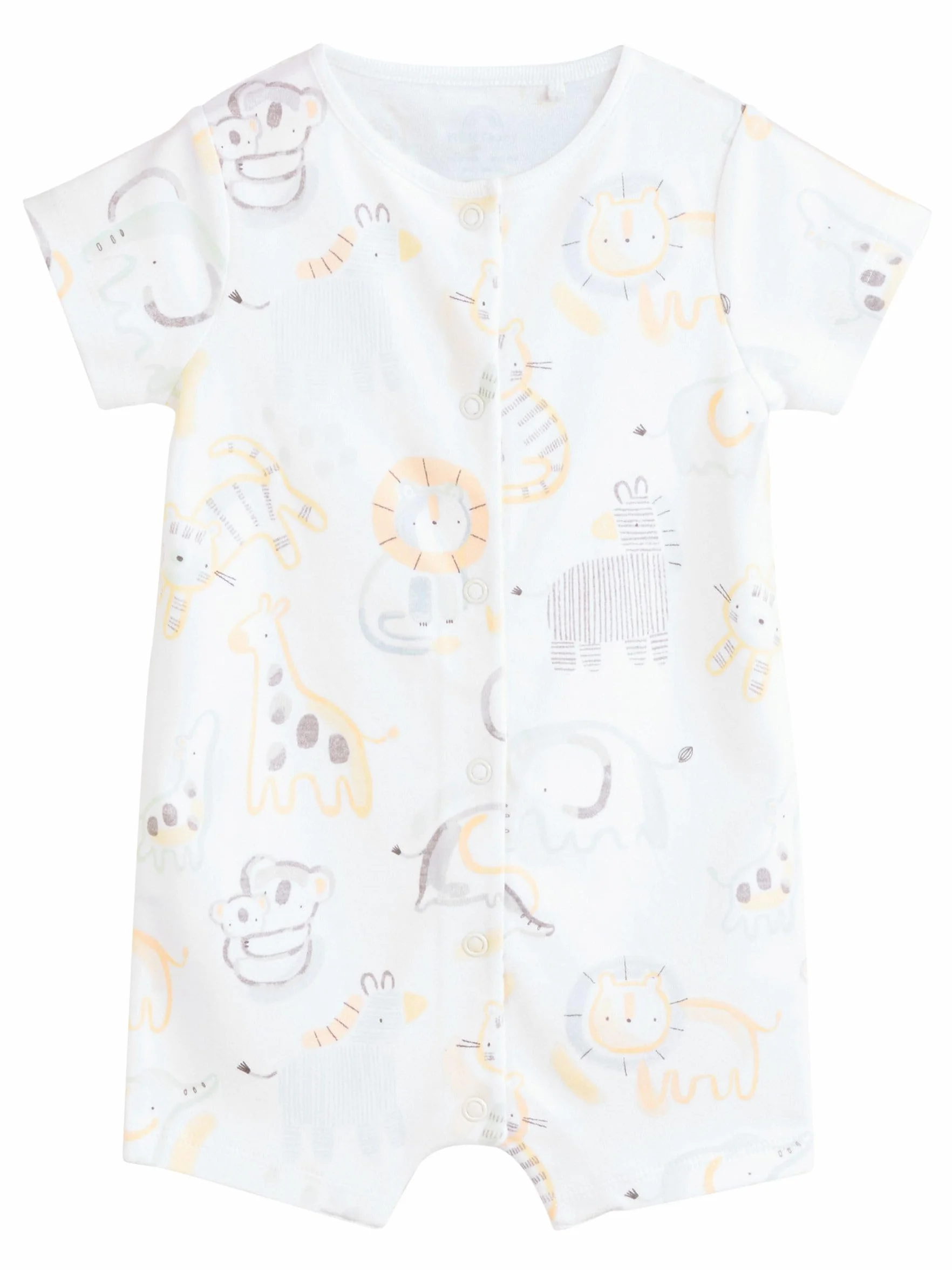 NEXT Noworodki unisex Zestaw 3 par niemowlęcych rampersów z haftem