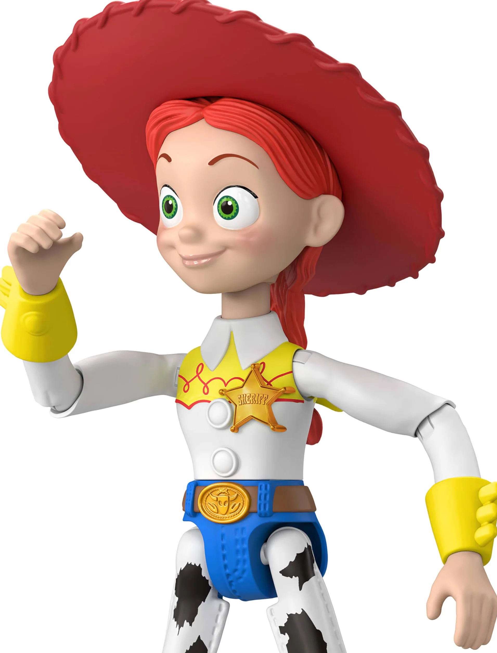 Mattel Disney Pixar Toy Story 5 PlayScale Jessie Figurka (ok. 22 cm), kowbojka, 12 punktów ruchu, filmowy wygląd, zdejmowany kapelusz, zabawka dla dzieci 3+, JKV16