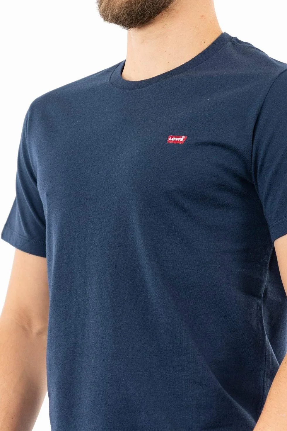 Levi's Mężczyźni Ss Original Housemark Tee T-Shirt, Cotton + Patch Dress Blues, L
