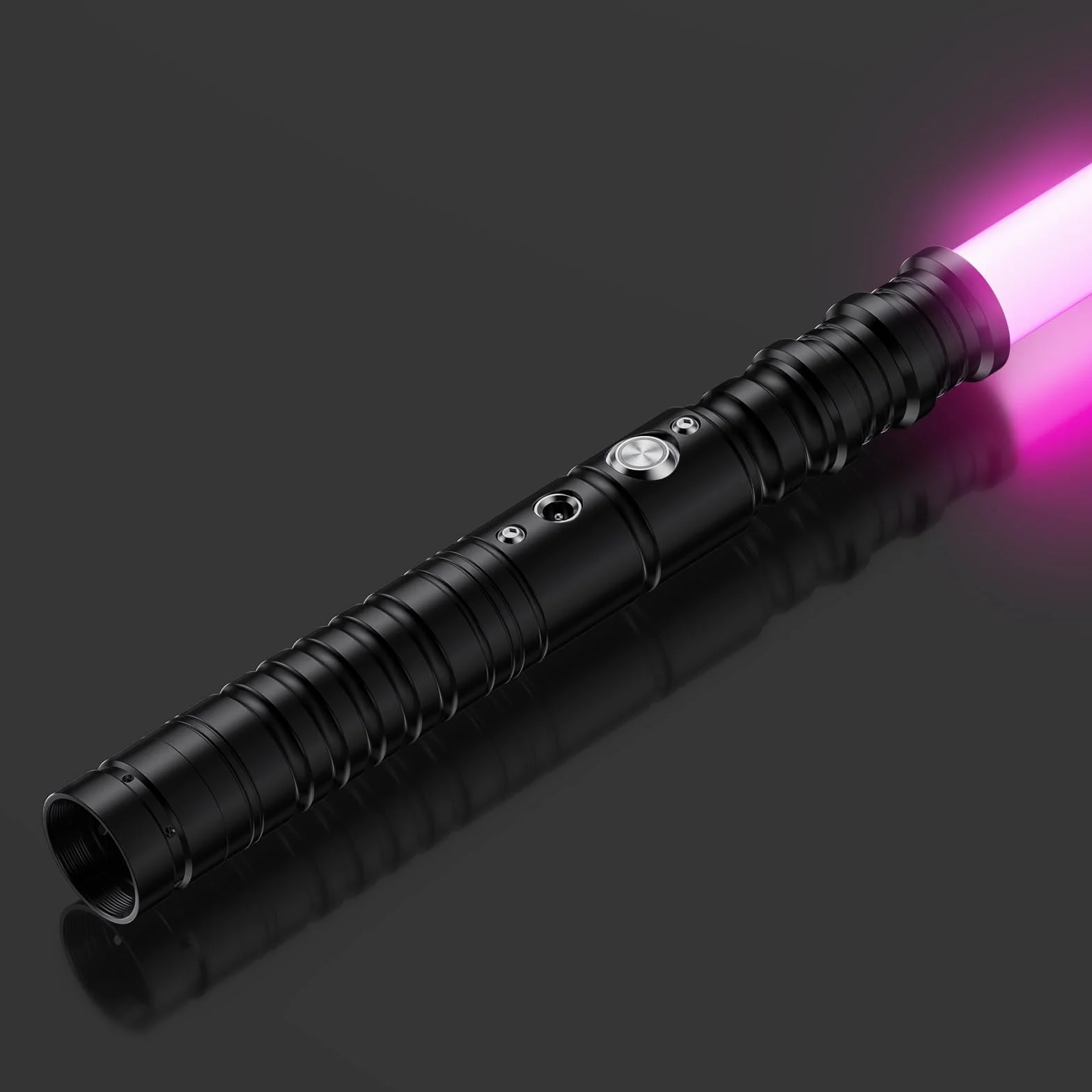 Miecz Świetlny LED FX - 7 Kolorów z Metalową Rączką - Prezent dla Dzieci, Kostium na Halloween i Boże Narodzenie, Rekwizyty do Cosplay