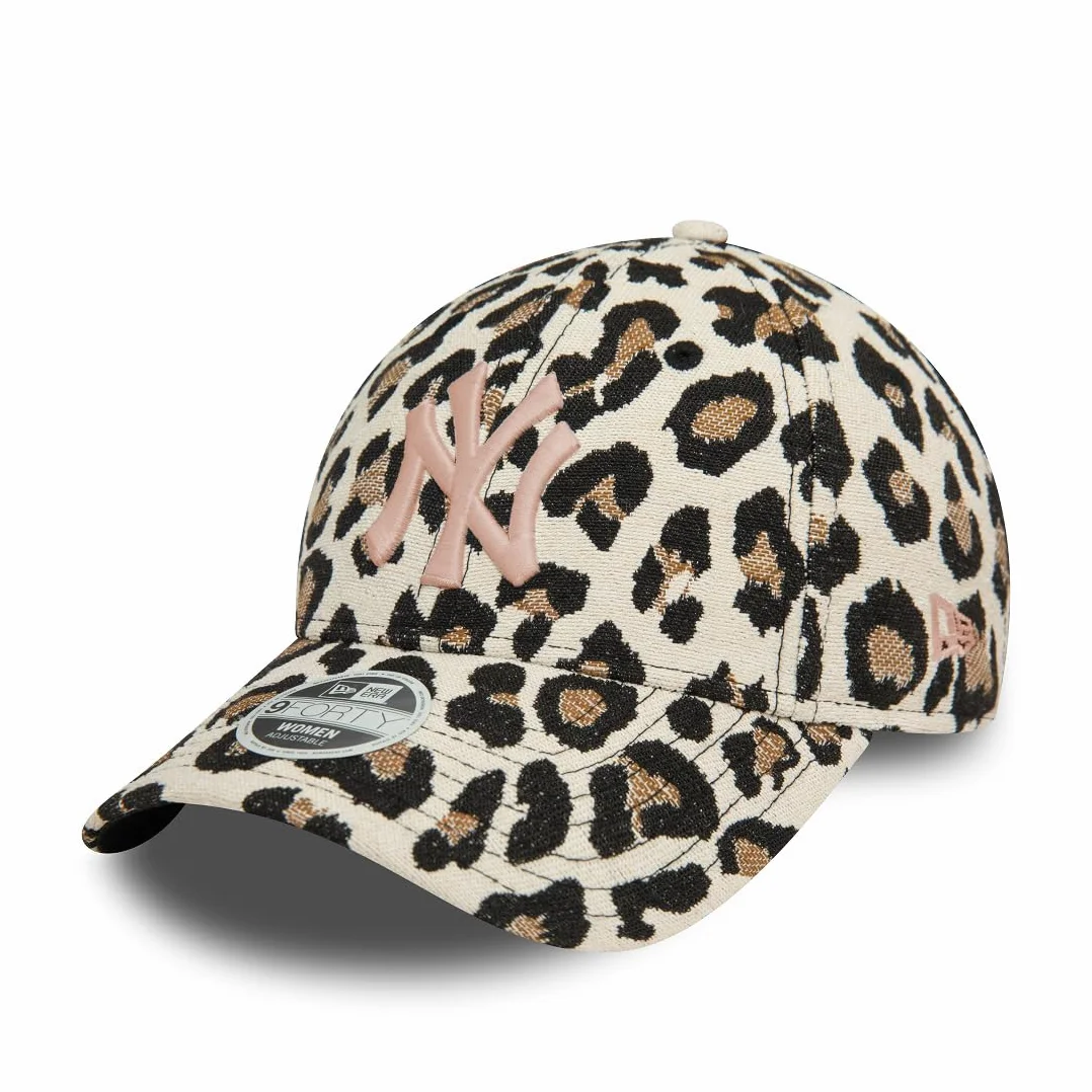 New Era Women MLB 9FORTY Leo Jacquard Leopard Cap New York Yankees