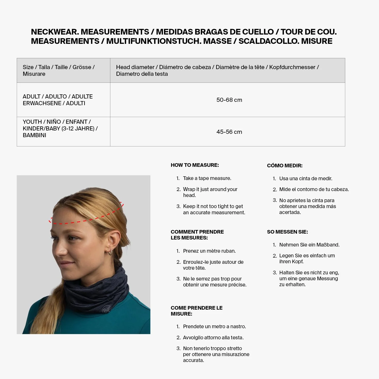 Buff Kwarter na szyję Polar Młodzież unisex