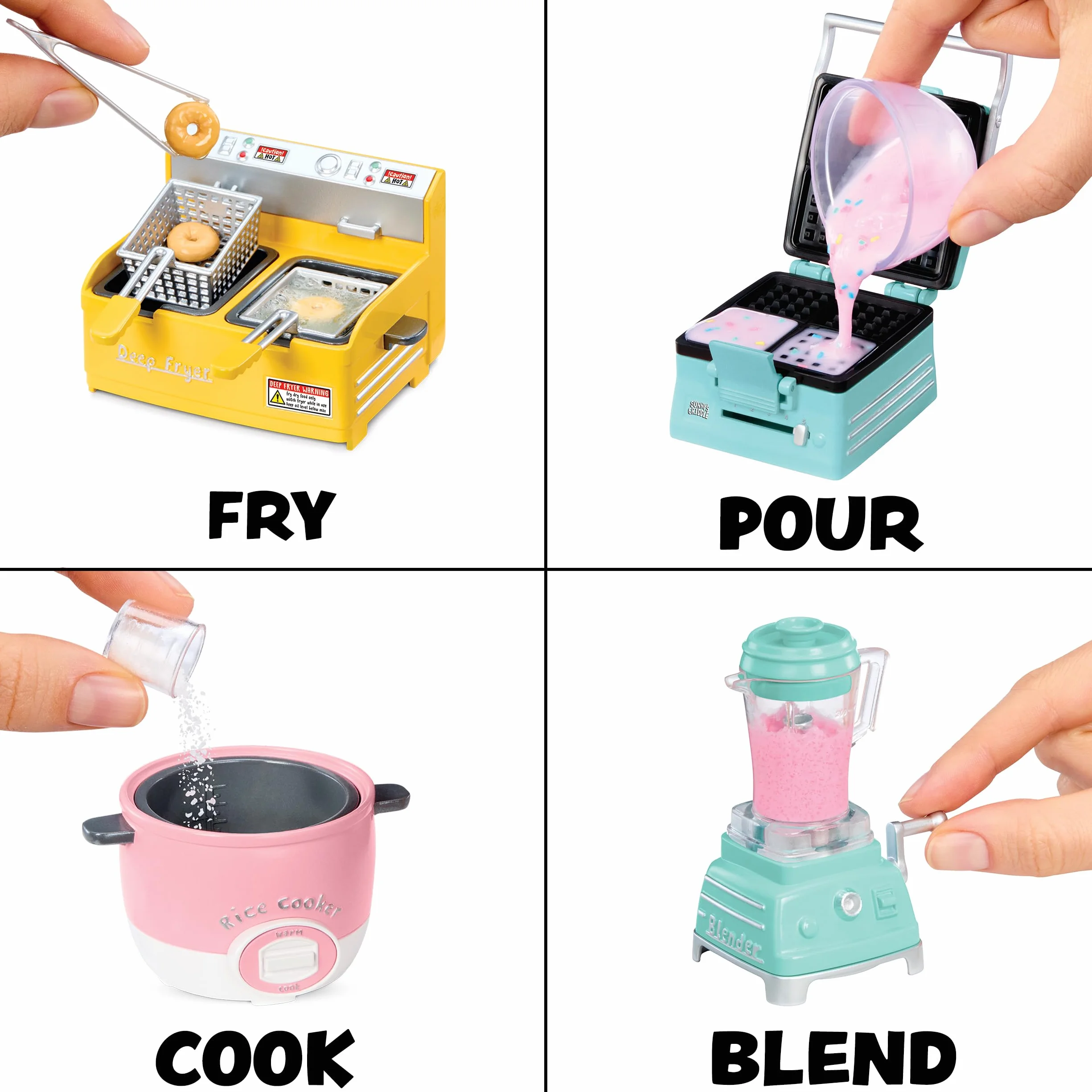 MGA's Miniverse Make It Mini From Scratch Appliances Series 3 - Działające Mini Urządzenia, Rękodzieło z Żywicy DIY, Zabawa w Kuchni, Niejadalne - dla Kolekcjonerów i Dzieci w Wieku 8+ Lat