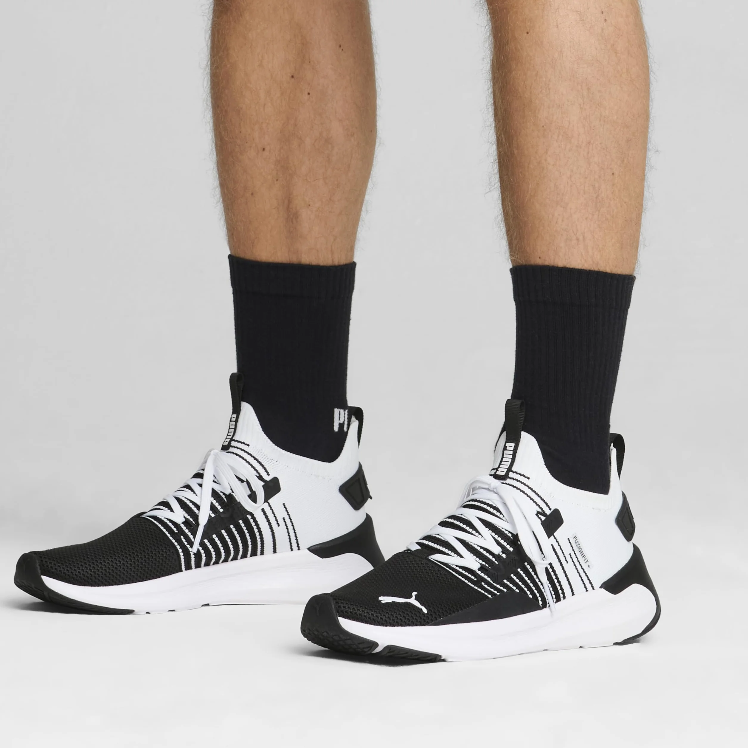 PUMA Softride Symmetry FuzionSneaker męskie, Puma Czarny chłodny ciemnoszary PUMA biały, 43 EU