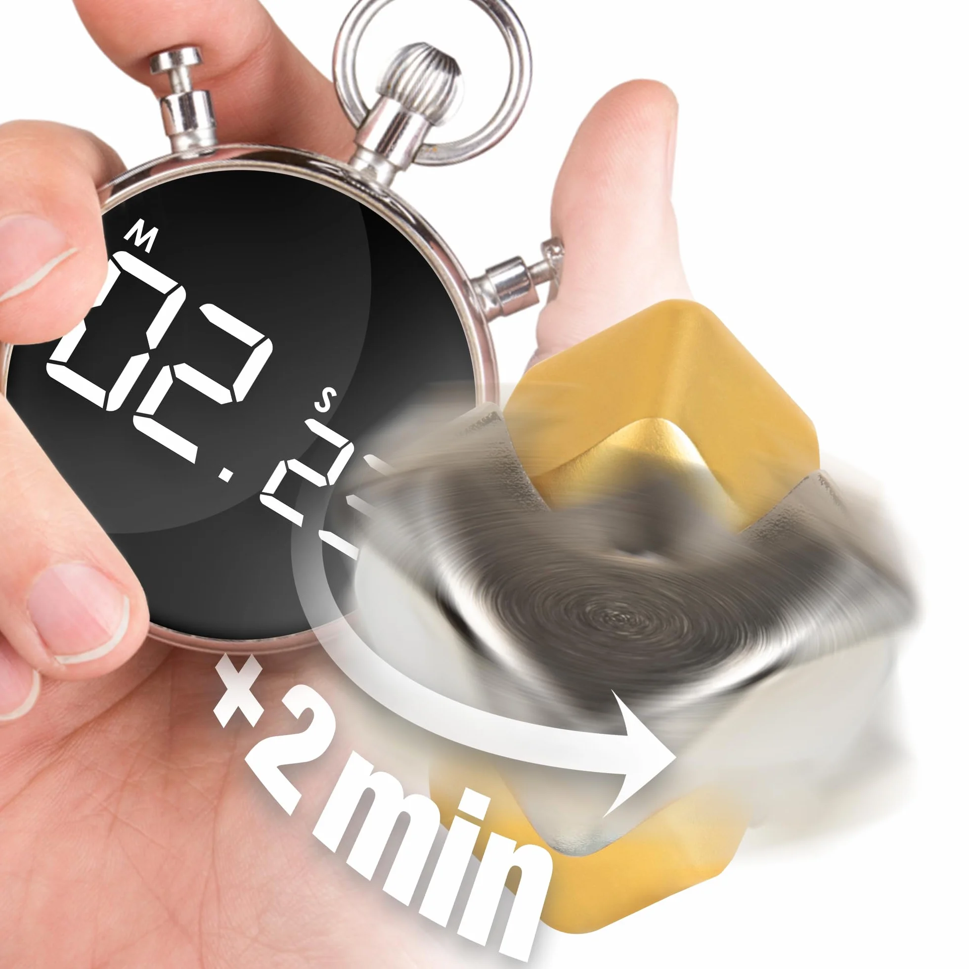Anty Stress Fidget Spinner Metal Hand Spinner Zabawki biurowe Zabawki sensoryczne Przeciwstresowe dla dorosłych, antystresowe Dziecko Fidget Toy ADD ADD Autyzm - Srebrny/Złoty