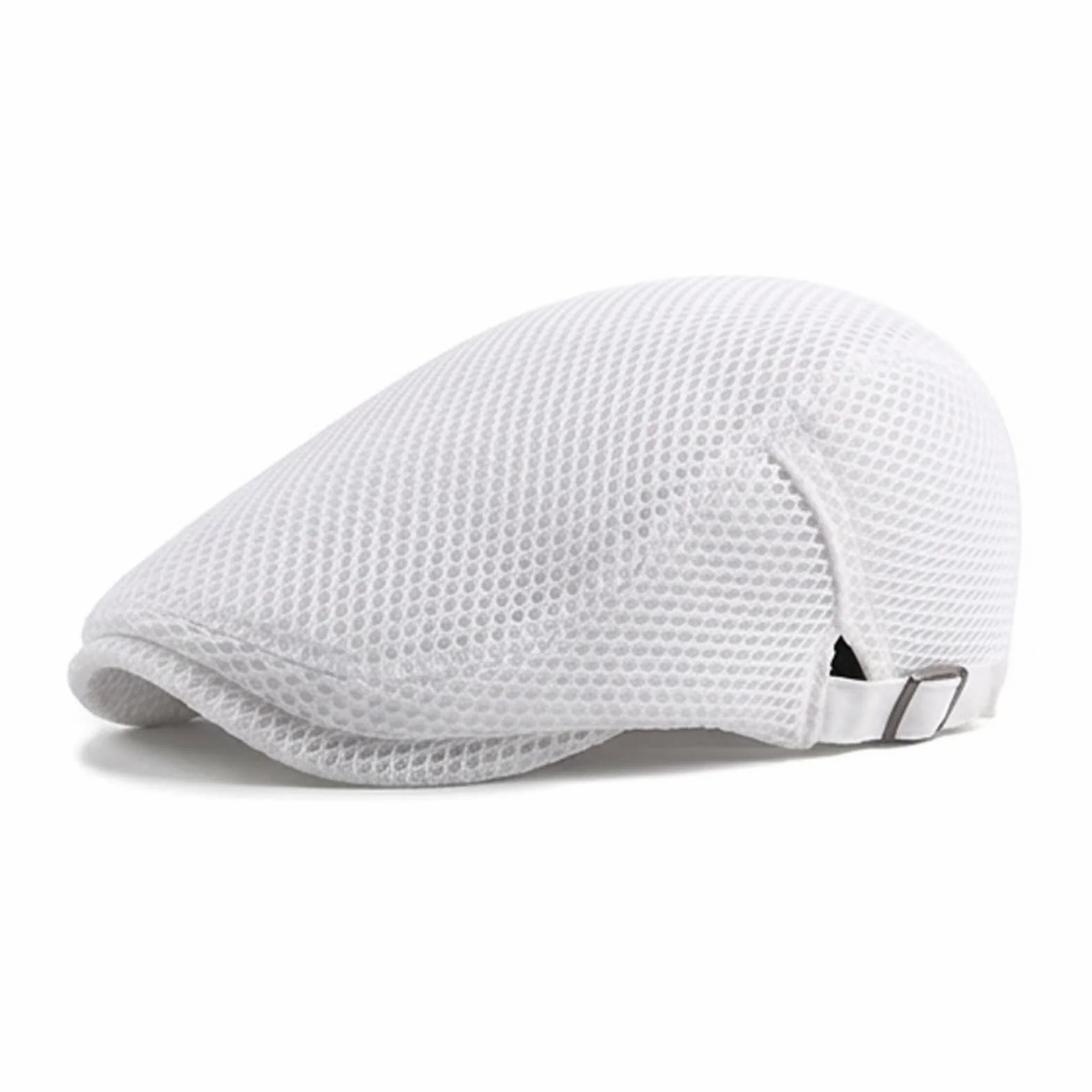 Unisex czapka z daszkiem, czapka beret, oddychająca siateczka, płaska czapka, męska letnia cienka czapka Gatsby Newsboy, beret, kaszkiet męski, letnia czapka sportowa, regulowana 55-60 cm