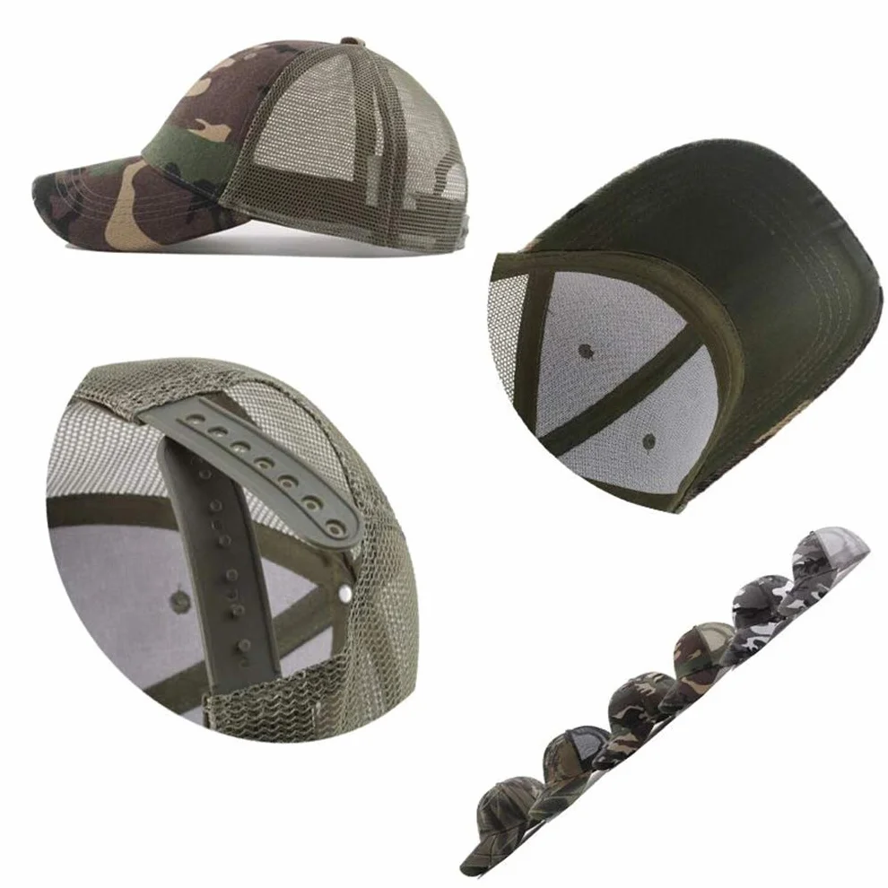 RUICHENG Letnia czapka z daszkiem, męska, outdoorowa, na polowanie, do baseballa, czapka z daszkiem, wojskowa zieleń, 56-60