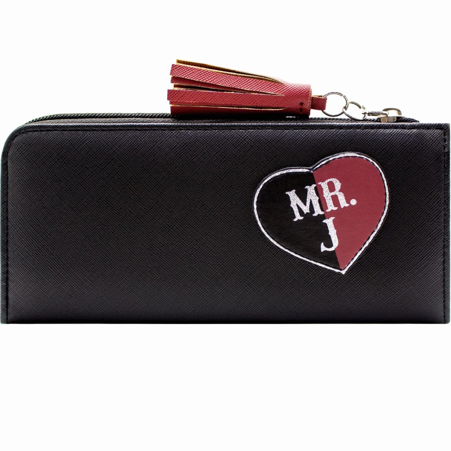 Harley Quinn Batman Własność Jokera Szalona Miłość Torebka Clutch Kieszonka na Monety & Uchwyt na Karty, Czarny